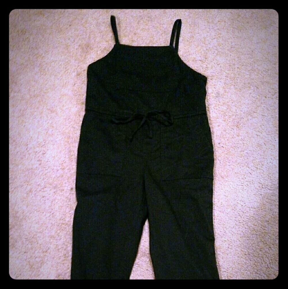 Black overalls